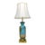 Ceramic Vintage Neoclassical Hand Painted Porcelain & Brass Lamp C1940 For Sale - Image 7 of 11