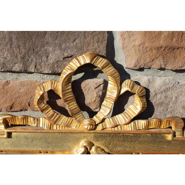 2010s Baker Knapp & Tubbs Italian Giltwood Mirror in the Style of Louis XVI For Sale - Image 5 of 18