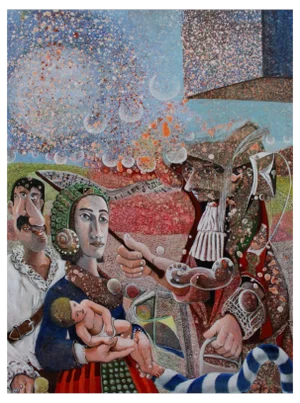 Pepe Hidalgo, Fausto Opera, 2018, Acrylic on Canvas