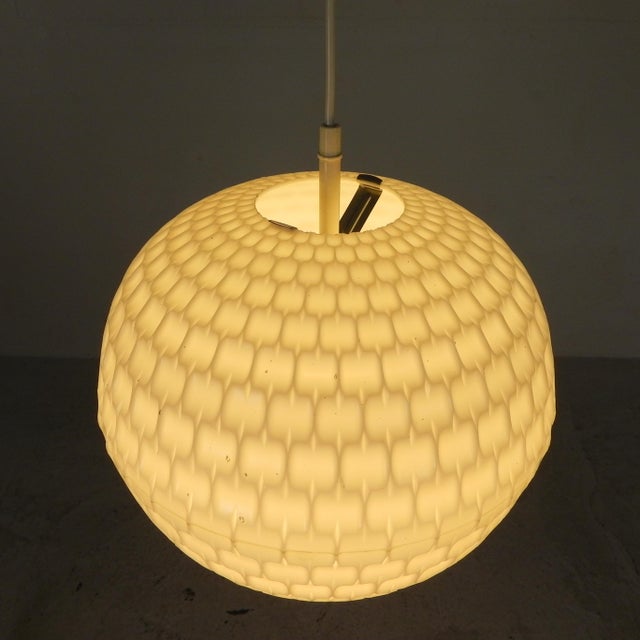 Vintage Plastic Sphere Pendant Lamp by Aloys F. Gangkofner for Erco, 1960s For Sale - Image 15 of 15