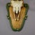 Vintage Black Forest Chamois Trophy on Carved Plaque Ca. 1950 For Sale - Image 4 of 5