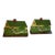 Pair of Antique Hubley #211 Cape Cod Cottage Cast Iron Doorstops - Original Paint Usa 1920s For Sale