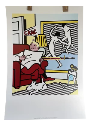 Roy Lichtenstein, Tintin Reading, 1993, Paper