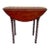 Early 20th Century Antique Mahogany Drop Leaf Twisted Leg Side Table. For Sale