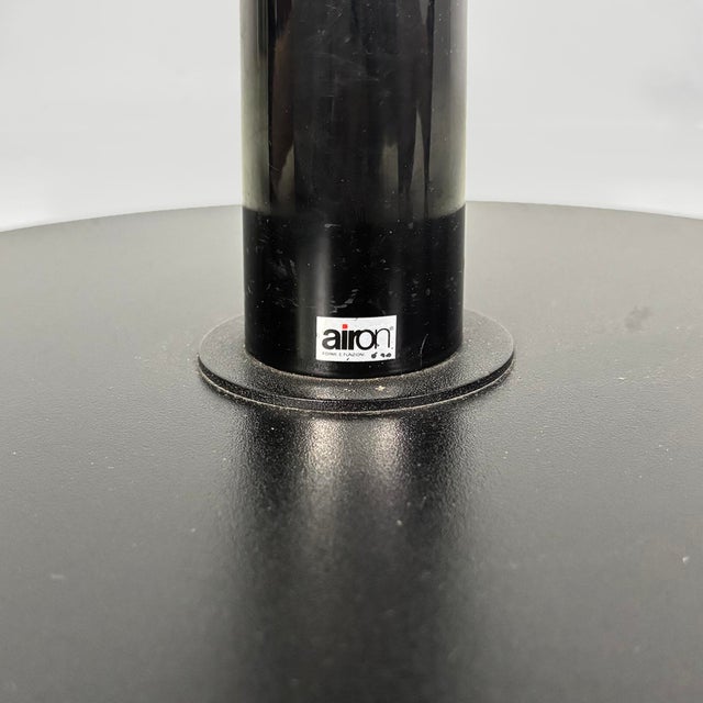 Italian Modern Iron Round Coffee Table by Forme e Funzioni for Airon, 1980s For Sale - Image 15 of 18