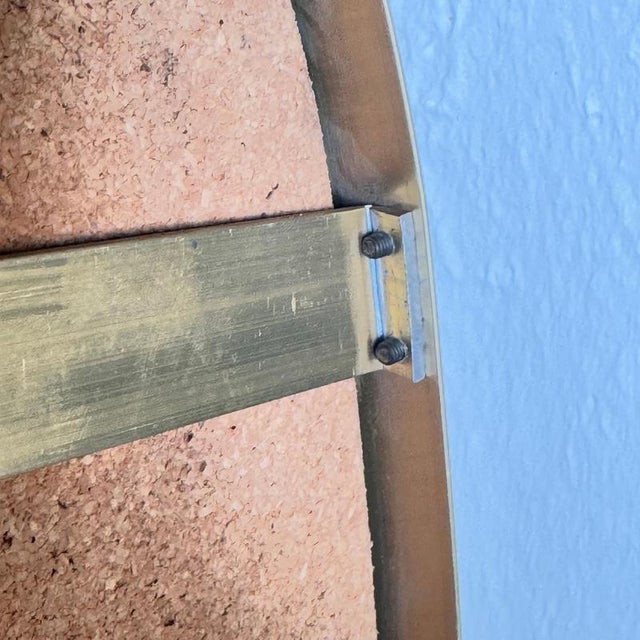 Brass and Glass Mirror attributed to Gio Ponti / E. Müller Glas, 1950s For Sale - Image 17 of 18