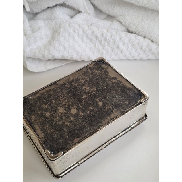 Danish Silver Box by Carl M. Cohr 83% Silver Purity For Sale - Image 12 of 15