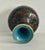 Vintage Cloisonné Vase Earth Tones With Carved Wooden Base For Sale - Image 16 of 16
