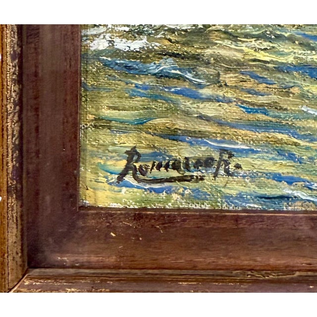 Impressionist 1920s Oil on Board in Shadowbox Frame For Sale - Image 3 of 5