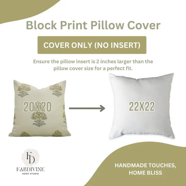 Not Yet Made - Made To Order Fabdivine Decorative Block Print Cushion Cover 14x36 Inch Cotton Satin-Sikandar For Sale - Image 5 of 5