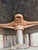 Antique Chas. Parker Adjustable Piano Chair With Glass Ball Claw Feet For Sale In Boston - Image 6 of 8