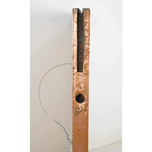 McAlpin Hotel Copper Window Frame Mirror 42 X 34.625 In. For Sale - Image 6 of 7