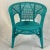 This is a fun wicker accent chair from the 1970-80s. We have updated its appeal with a newly painted Turquoise color. It’s...