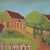 Green 'Rural Landscape With Horse and Buggy, 1916', American School, Antique Americana, Folk Art, Naive, Oil For Sale - Image 8 of 12