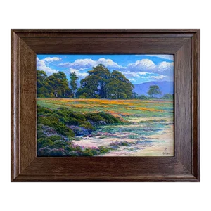 Dirk Foslien Carpinteria Poppies Study Oil on Board