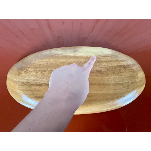 Sculpted Wood Biomorphic Catch All For Sale - Image 9 of 11