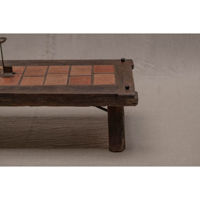 Mid-Century French Brutalist Coffee Table, 1960s For Sale - Image 11 of 13