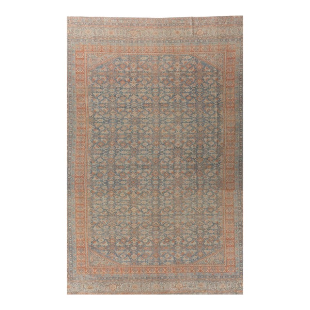 Vintage Circa 1940 Bibikabad Rug 10ft 6in X 13ft For Sale
