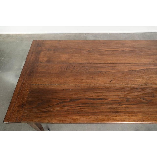 Brown Antique French Oak Table, 1800s For Sale - Image 8 of 16
