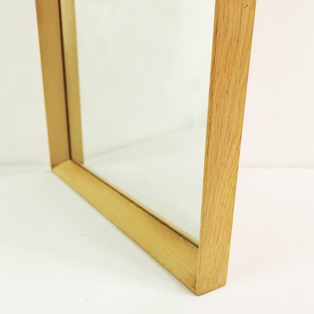 Minimalist Wall Mirror from Aarhus Glasimport, Denmark, 1960s For Sale - Image 10 of 16