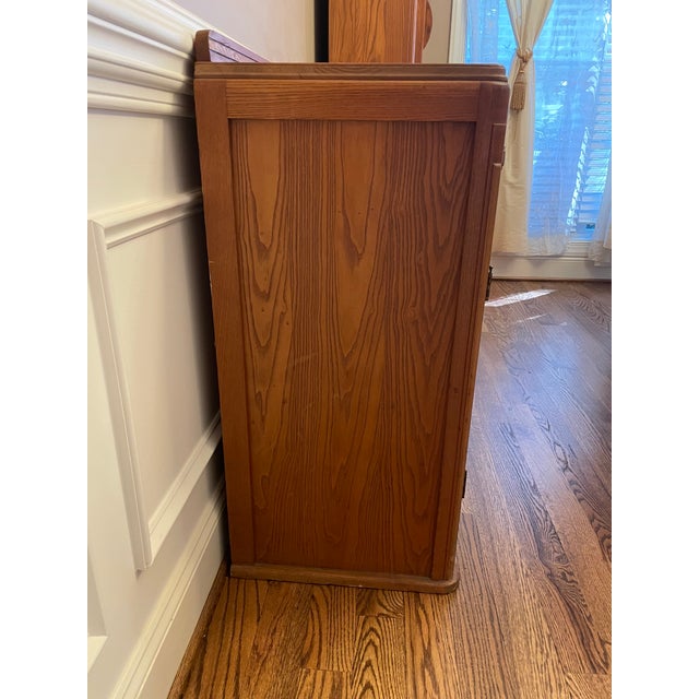 Chestnut Early 20th Century Oak Buffet For Sale - Image 8 of 9