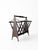 Mid-Century Modern Italian Ebonized Wood Folding Accordion Magazine Rack, 1950s For Sale - Image 10 of 10