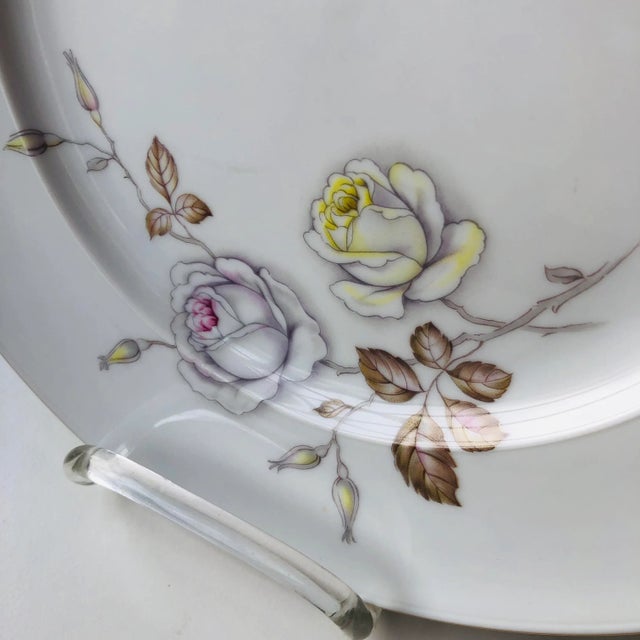 1960s 1960's Johann Haviland "Sweet Heart Rose" Dinner Plates- Set of 4 For Sale - Image 5 of 7