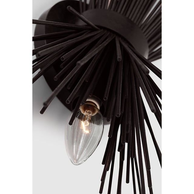 Visual Comfort Kelly Wearstler for Visual Comfort Signature Strada Medium Sconce in Aged Iron For Sale - Image 4 of 7