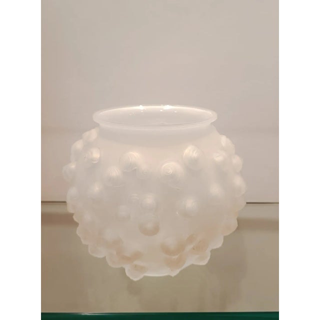 Palissy Vase in White Glass by René Lalique for Lalique, France, 1926 For Sale - Image 6 of 10