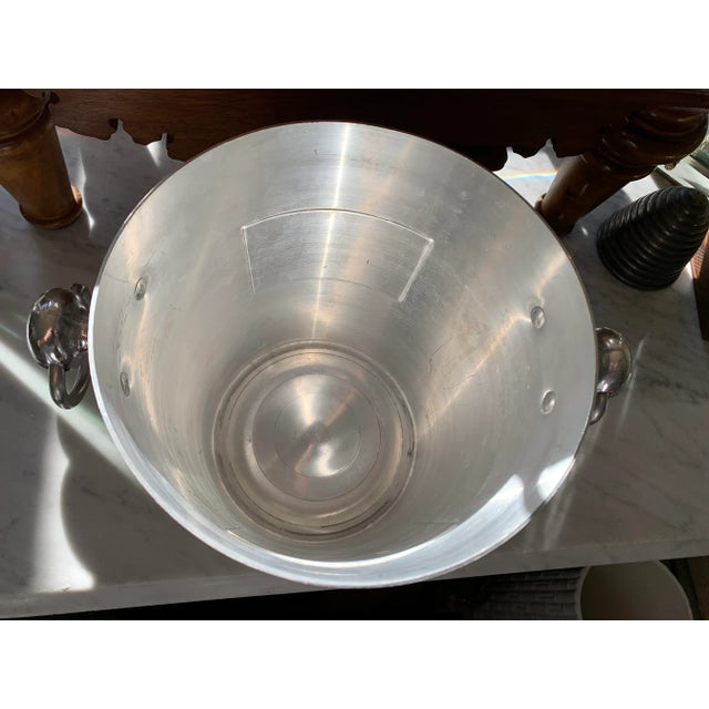 Vintage French Champagne Bucket With Ring Handles For Sale - Image 11 of 12