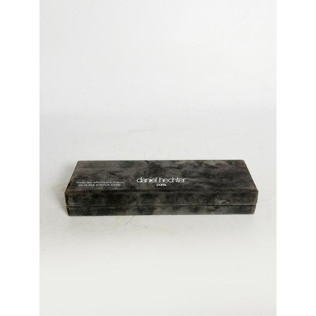 There's a regular pen and a fountain pen. A gift set containing two Daniel Hechter pens, France, 20th century, an elegant...