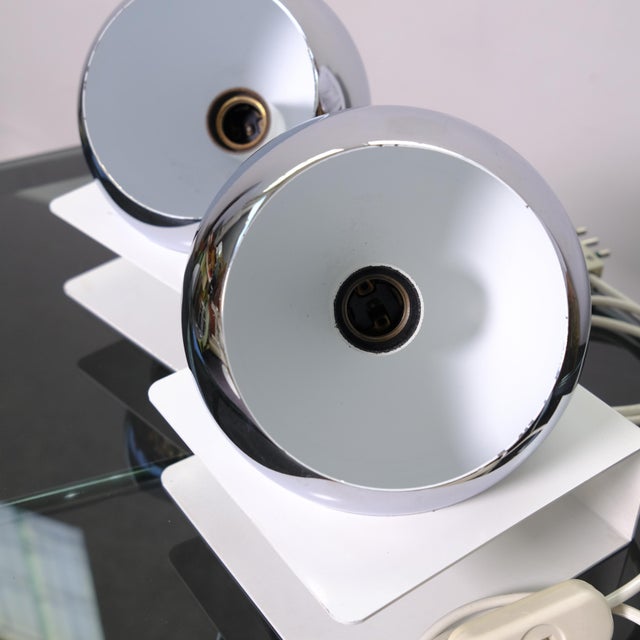 Vintage Italian Table Lamps in Metal, 1960s, Set of 2 For Sale - Image 14 of 18