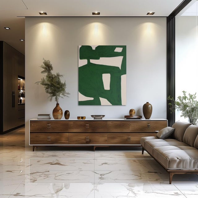 Bodasca, Green Organic 1, 2025, Acrylic on Canvas For Sale - Image 12 of 16