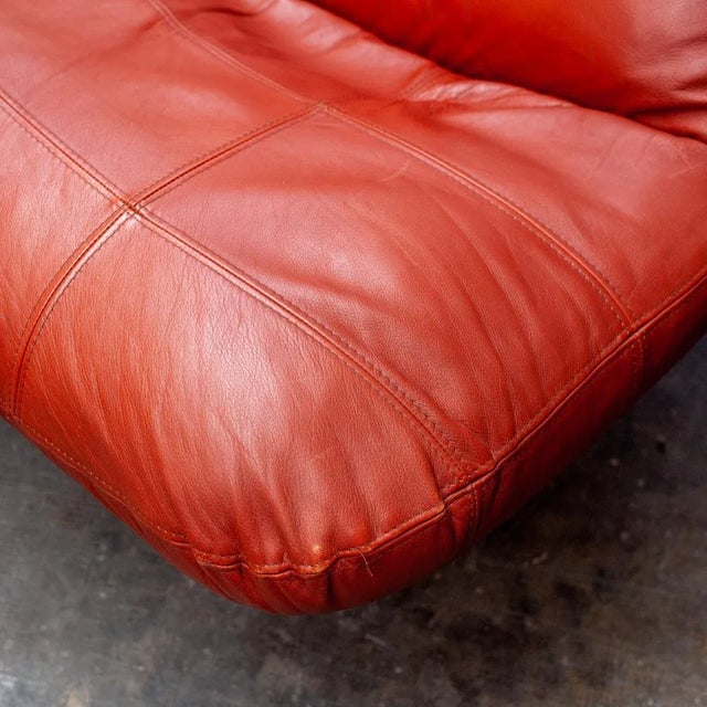 Leather & Fiberglass Lounge Chair, 1970s For Sale - Image 6 of 10