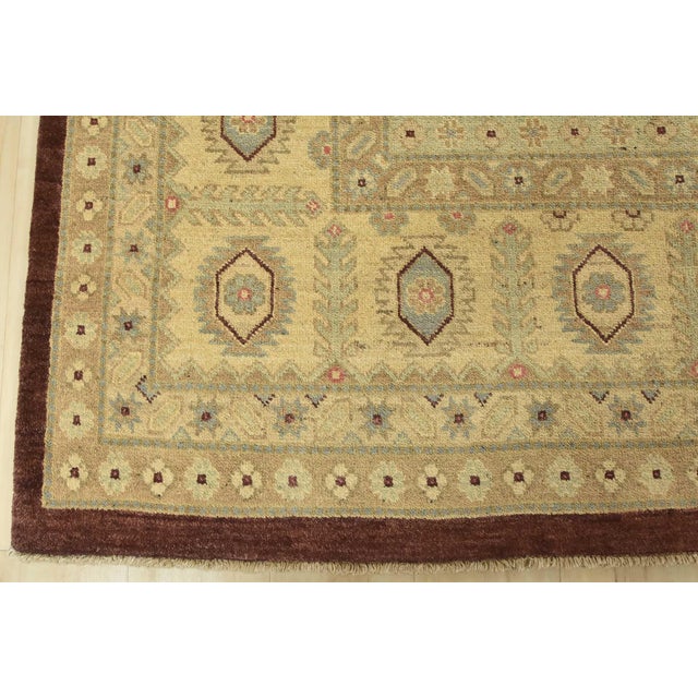Ziegler Rug 9’10” X 14’1” Brown Wool Traditional Hand-Knotted Oriental Carpet For Sale - Image 12 of 15