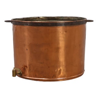 Large Copper Brew Kettle, France, 1820s For Sale
