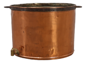 Large Copper Brew Kettle, France, 1820s