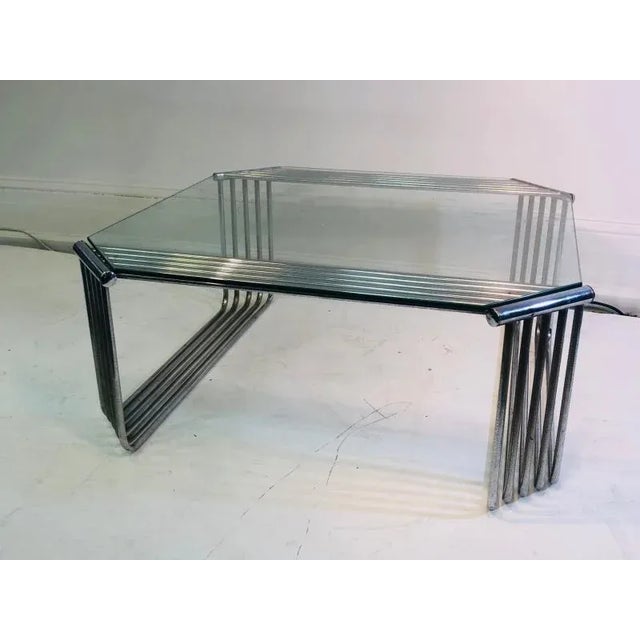 Metal Art Deco Revival Coffee Table or Accent Table For Sale - Image 7 of 10