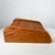 Mid-Century Modern 1980s Rich Oak Wood Tambour Door Sectioned Organizer Box For Sale - Image 3 of 13