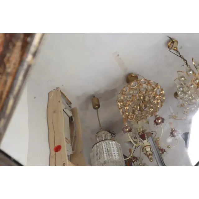 Small Baroque Mirror Ghost Mirror with Mirror Glass For Sale - Image 10 of 11