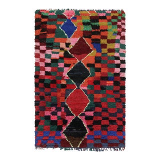 Vintage Moroccan Rug With Colorful Medallions and Patterns, From Rug & Kilim For Sale