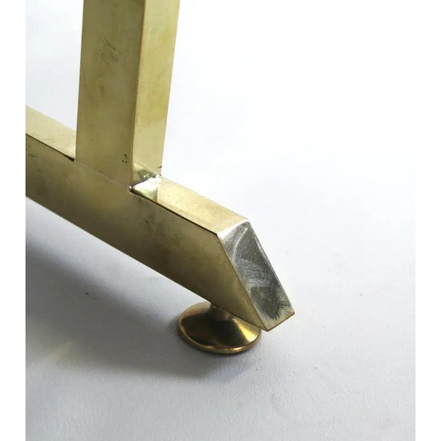 Vintage Shelf in Brass & Glass, 1970s For Sale - Image 6 of 10