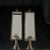 Classic mid century Hollywood Regency gold metal rope and tassle design sconces with a rectangular center mirror. Sconces...