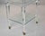 Large Italian Lucite Two-Tier Table on Casters For Sale - Image 11 of 13