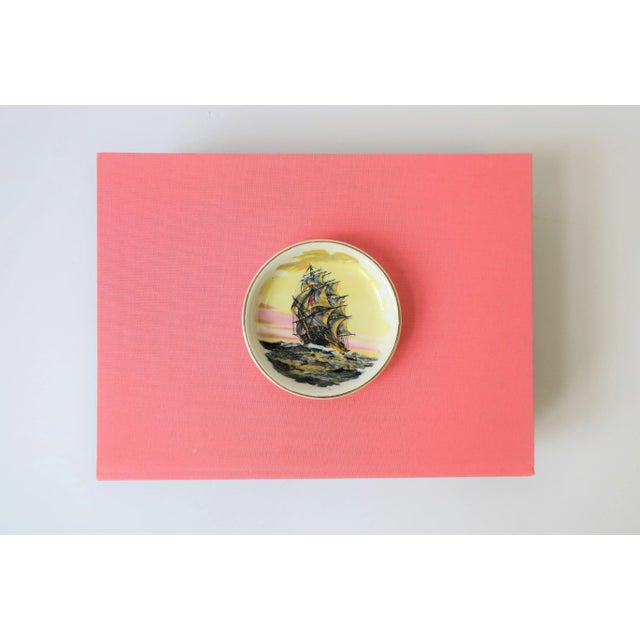 Wood & Son Nautical English Desk or Vanity Jewelry Dish For Sale - Image 4 of 9