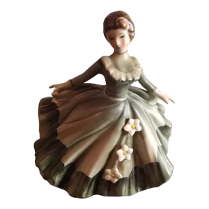 1960s Lefton Porcelain Figurine Planter