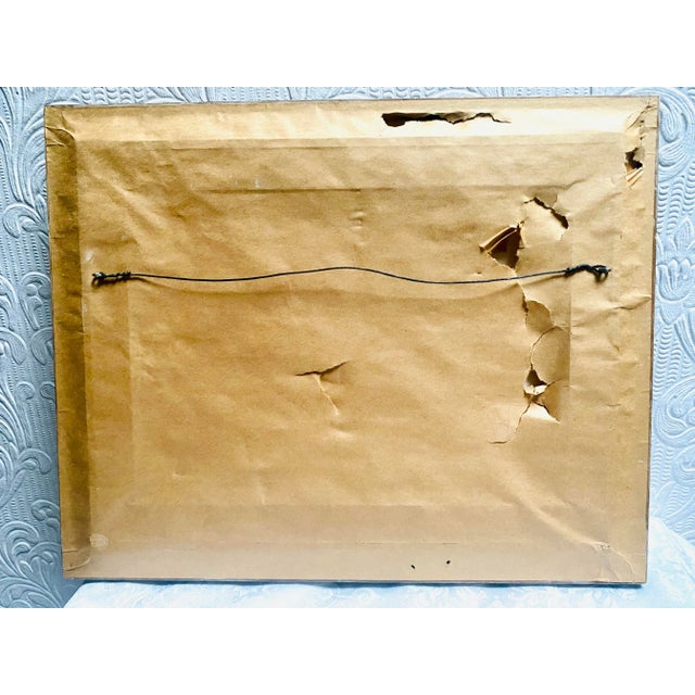 Mid 20th Century Fauvist Modern Cityscape Oil Painting Signed Sally, Framed For Sale - Image 6 of 7