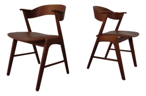 Teak Dining Chairs in Teak by Korup Stolefabrik, Denmark, 1960s, Set of 2