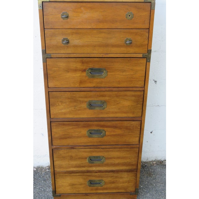 Hollywood Regency Bernhardt Hollywood Regency Tall Narrow Lingerie Jewelry Chest 6263 For Sale - Image 3 of 18