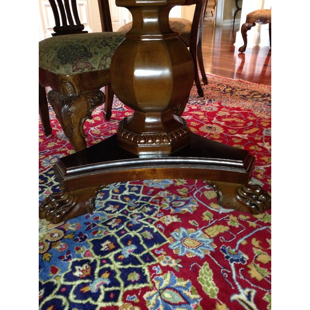 American 1990s American Chippendale Style Dining Table and Chairs For Sale - Image 3 of 6